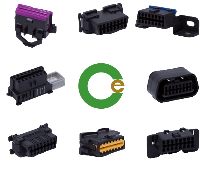 OBD2/OBDII/16pin Automotive Connector